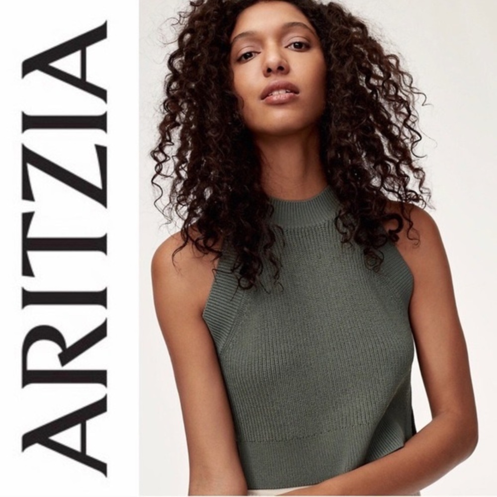 Aritizia green tank top women’s Small